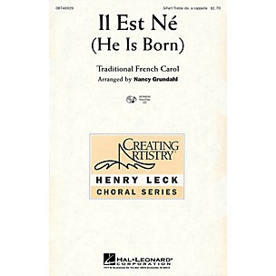 Hal Leonard Il Est Ne (He Is Born) VoiceTrax CD Arranged by Nancy Grundahl