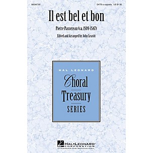 Hal Leonard Il est Bel et Bon SATB a cappella arranged by John Leavitt