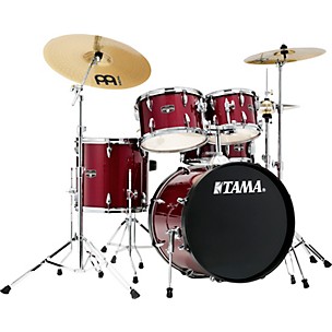 TAMA Imperialstar 5-Piece Complete Drum Set With MEINL HCS cymbals and 20" Bass Drum