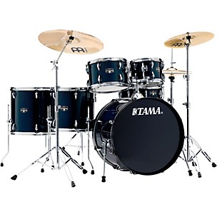 TAMA Imperialstar 6-Piece Complete Drum Set With MEINL HCS Cymbals and 22" Bass Drum