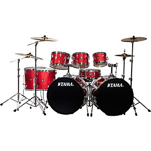TAMA Imperialstar 8-Piece Double Bass Drum Set With MEINL HCS Cymbals -
