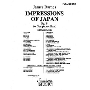 Southern Impressions of Japan Concert Band Level 5 Composed by James Barnes