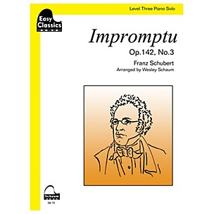 Schaum Impromptu, Op. 142, No. 3 Educational Piano Series Softcover