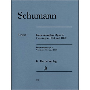 G. Henle Verlag Impromptus, Op. 5 (Versions 1833 and 1850) Piano Solo By Schumann