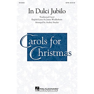 Hal Leonard In Dulci Jubilo SATB composed by Audrey Snyder