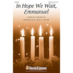 Shawnee Press In Hope We Wait, Emmanuel SATB, ACCOMP WITH OPT. PERCUSS arranged by Douglas E. Wagner