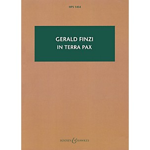 Boosey and Hawkes In terra pax, Op. 39 Boosey & Hawkes Scores/Books Series Softcover Composed by Gerald Finzi