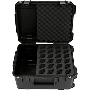 SKB Injection-Molded Microphone Case for 24 Mics