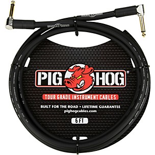 Pig Hog Instrument Cable 1/4" Right Angle - 1/4" Right  Angle