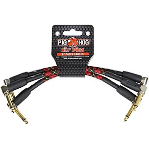 Pig Hog Instrument Cables Lil Pigs 6 in. Patch Cables (3-Pack)