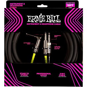 Ernie Ball Instrument & Headphone Cable -