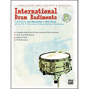 Alfred International Drum Rudiments Book with CD