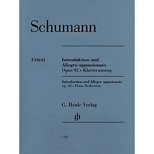 G. Henle Verlag Introduction and Allegro Appassionato for Piano and Orchestra, Op. 92 Henle Music Softcover by Schumann