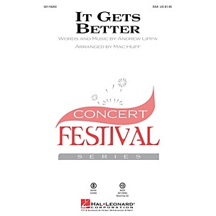 Hal Leonard It Gets Better SSA arranged by Mac Huff