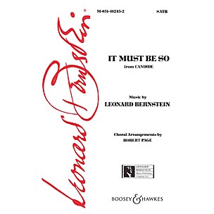 Hal Leonard It Must Be So (from Candide) (SATB) Arranged by Robert Page