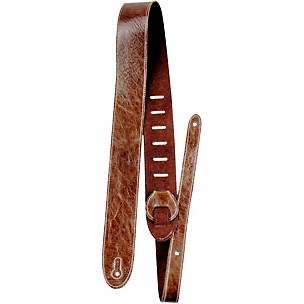 Perri's Italian Garment Leather Guitar Strap with Premium Suede Backing
