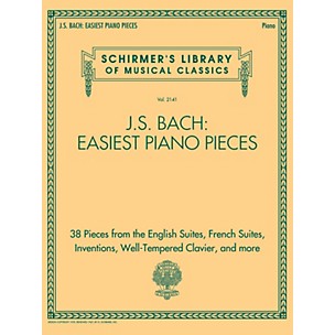 G. Schirmer J.S. Bach: Easiest Piano Pieces - Schirmer's Library of Musical Classics, Vol. 2141