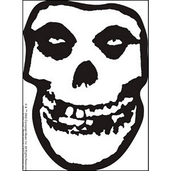 C D Visionary Misfits Skull Sticker Music Arts