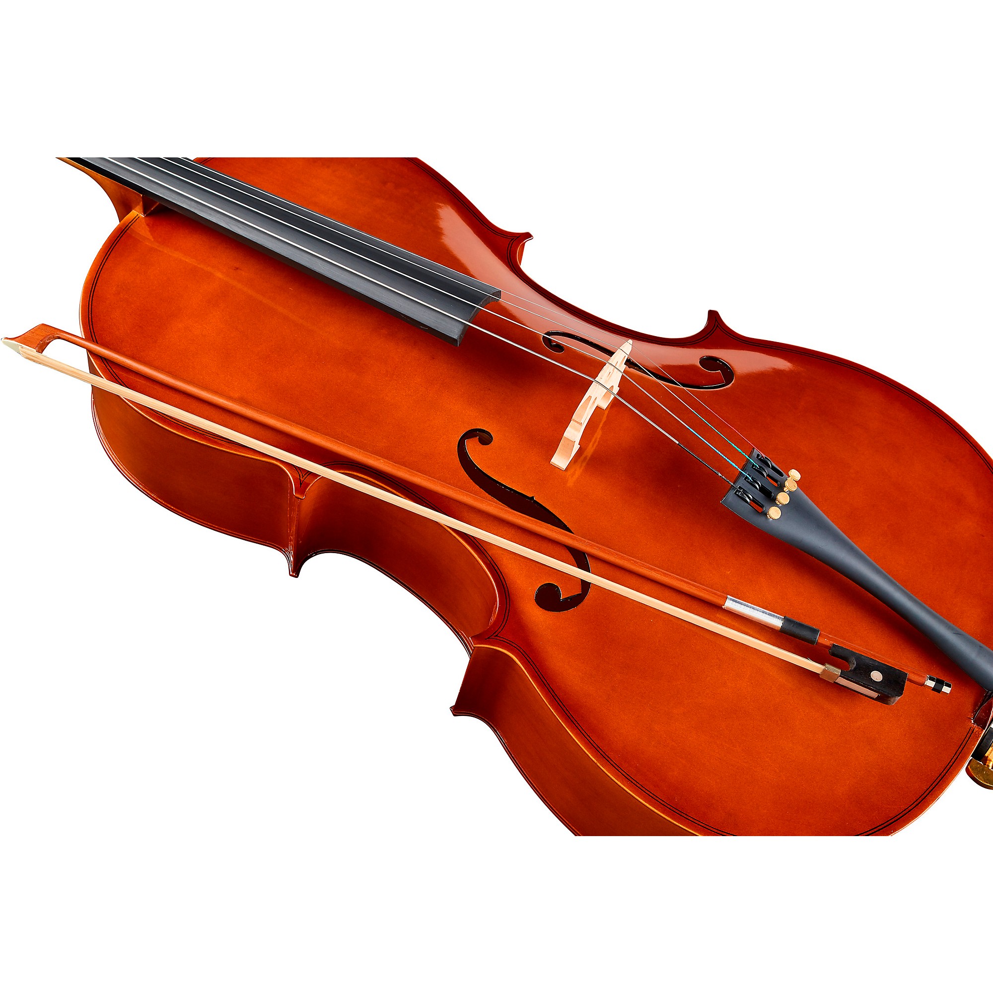 Student 1/2 Size Cello with Case by Gear4music, White