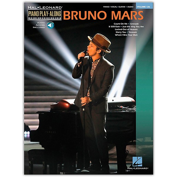 Hal Leonard Bruno Mars Piano Play Along Volume 126 Book Online Audio Music Arts