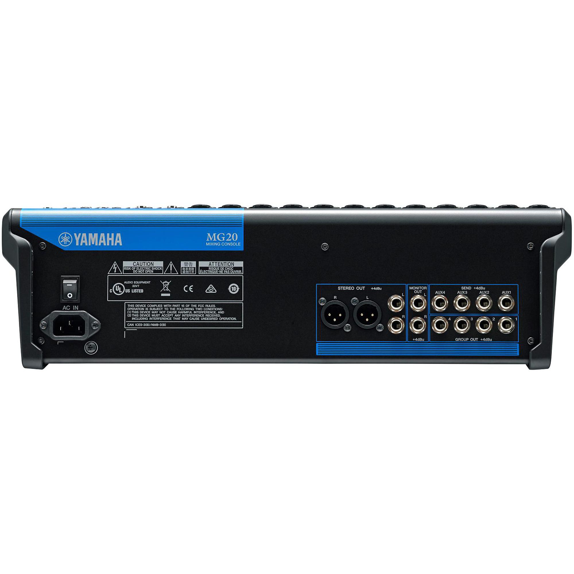 Yamaha MG20 20-Channel Mixer With Compression | Music & Arts