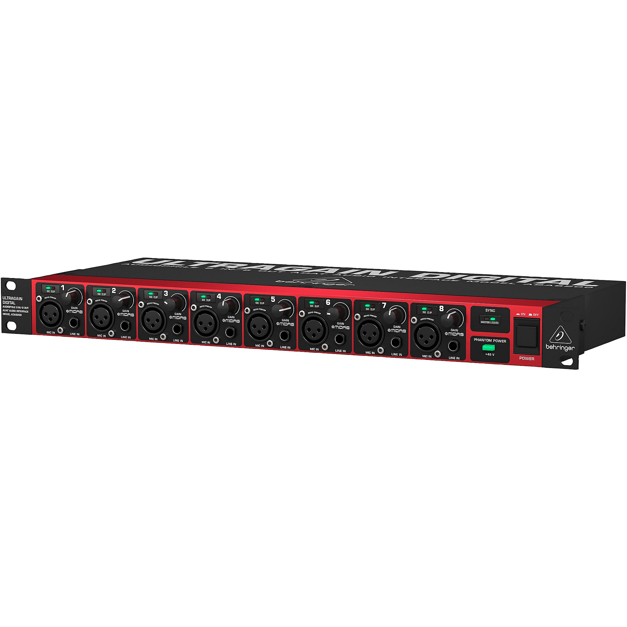 Behringer ADA8200 8-Channel Microphone Preamp AD/DA Converter With