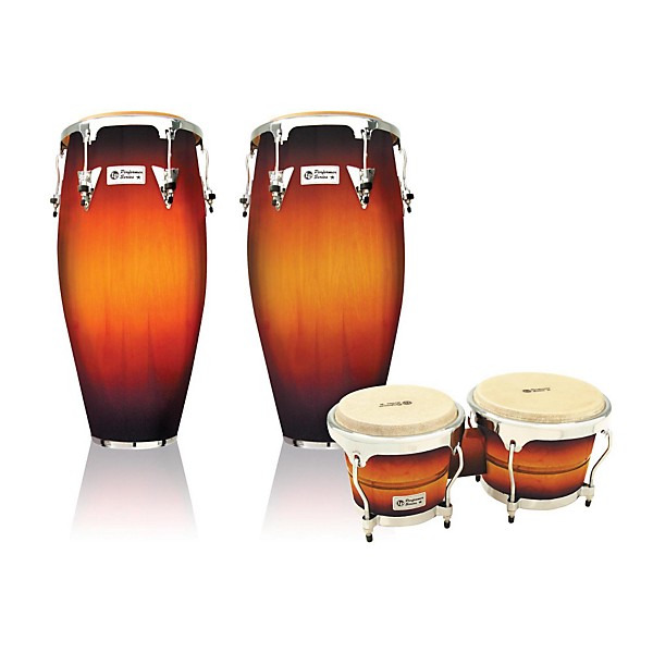 LP Performer Series 2Piece Conga and Bongo Set with Chrome Hardware