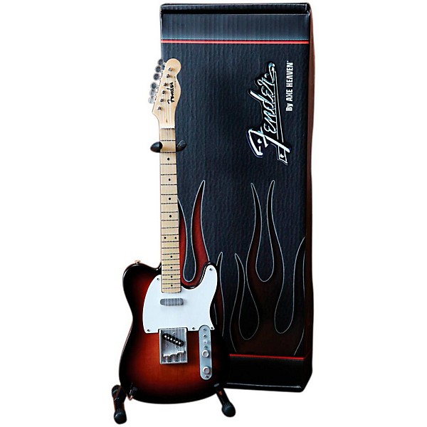 Axe Heaven Fender Telecaster Rosewood Finish Miniature Guitar Replica FT004