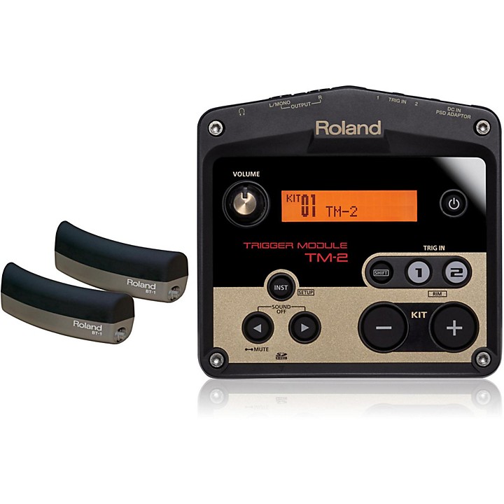 Roland TM-2 Drum Trigger module with 2 BT-1 Bar Trigger pads Roland TM-2 Drum Trigger module with 2 BT-1 Bar Trigger pads