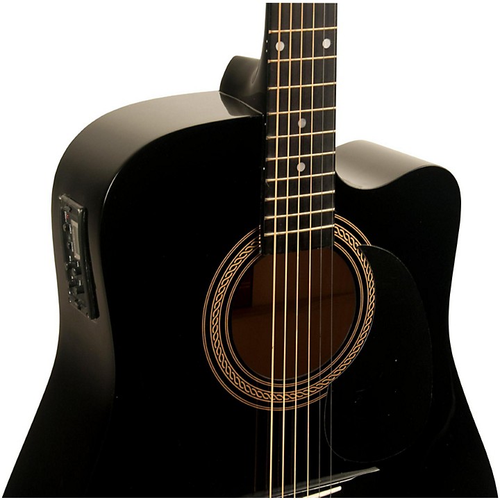 Rogue RA-090 Dreadnought Cutaway Acoustic-Electric Guitar | Music