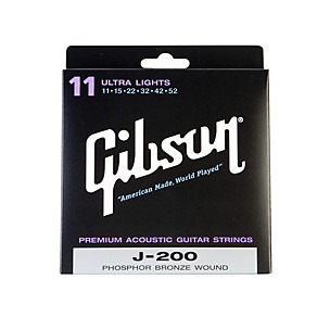 Gibson J200UL Deluxe Phosphor Bronze Ultra Light Acoustic Guitar Strings