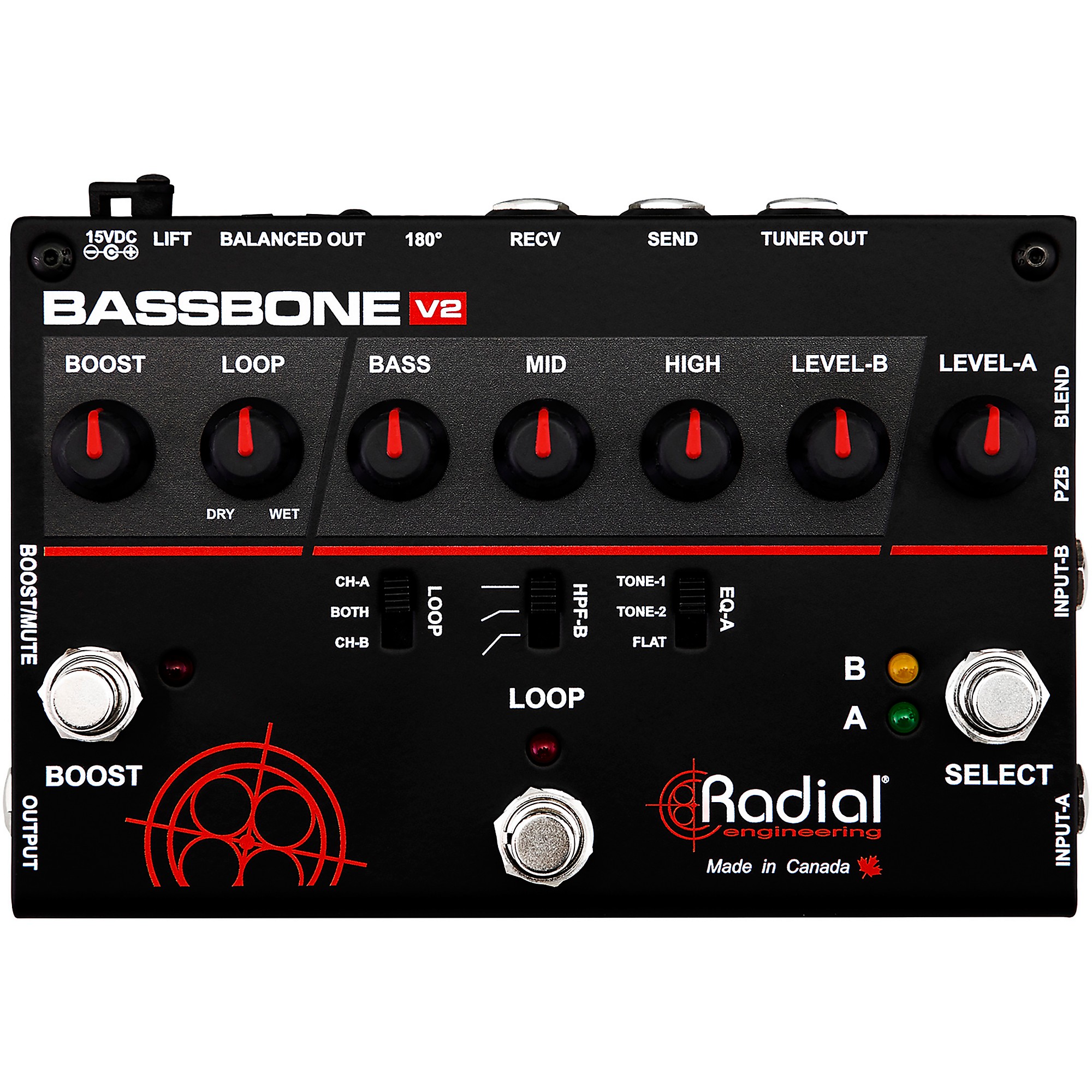 Radial Engineering Radial Engineering Bassbone V2 Bass Preamp and DI Box