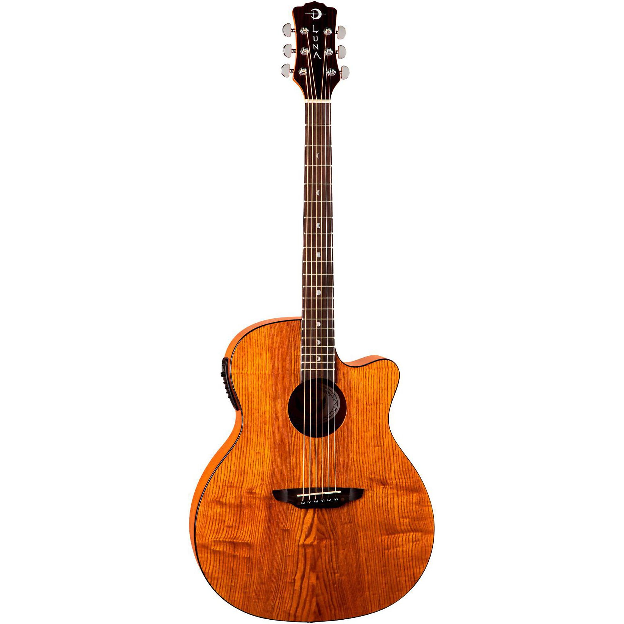 Luna Guitars Gypsy Grand Concert Ash Acoustic-Electric Guitar