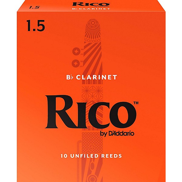 10-Pack Royal by D'Addario Rico Bb Clarinet Reeds #1.5 NEW rcb1015 