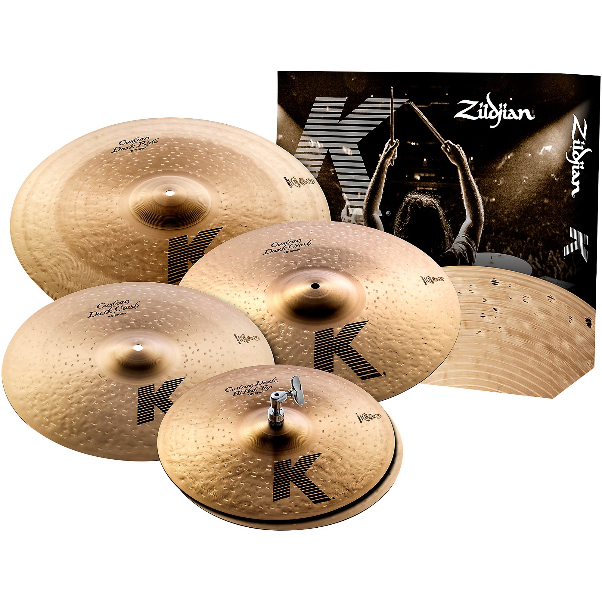Zildjian Zildjian K Custom Dark Cymbal Pack With Free 18