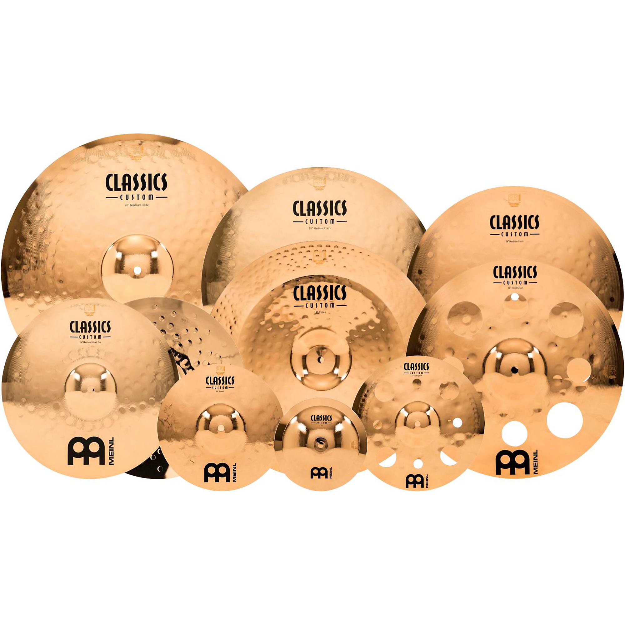 MEINL Classics Custom Triple Bonus Pack Cymbal Box Set With Free 8