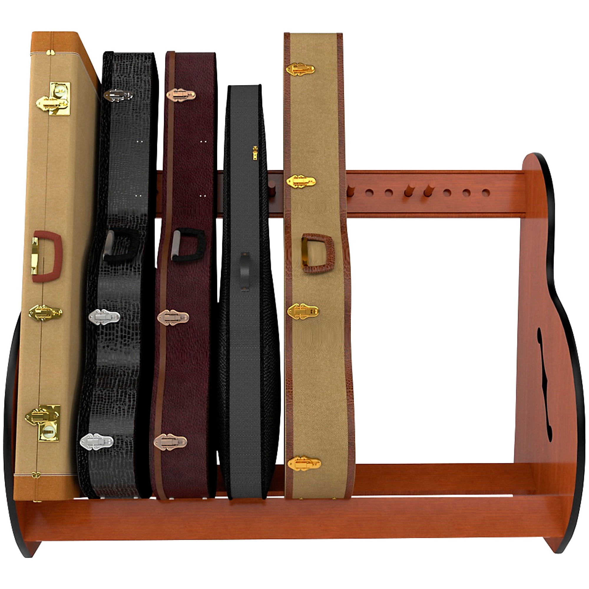 A&S Crafted Products Studio Standard Guitar Case Rack Music Arts