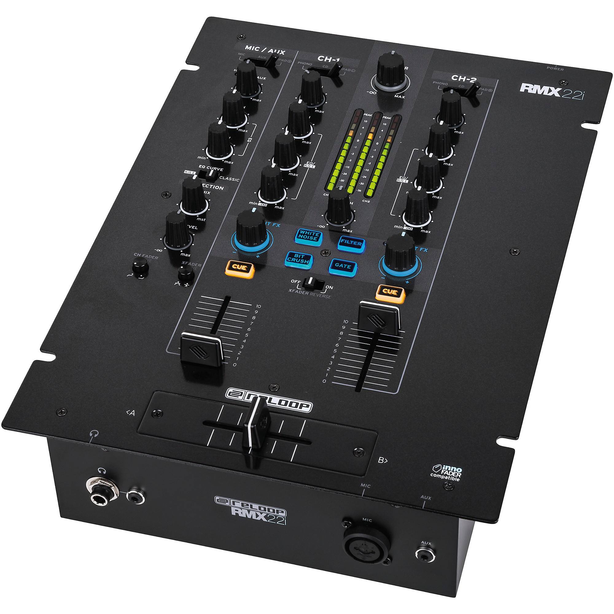 Reloop RMX-22i DJミキサー Reloop RMX-22I 2-Channel MIDI Mixer | Music & Arts