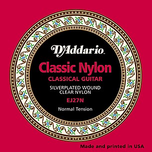D'Addario J27 Classic Silver Nylon Classical Guitar Strings