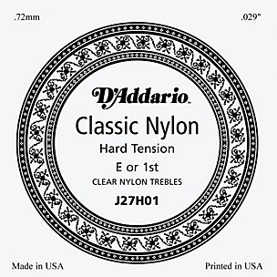 D'Addario J27H01 Clear Nylon Classical Guitar 1st String
