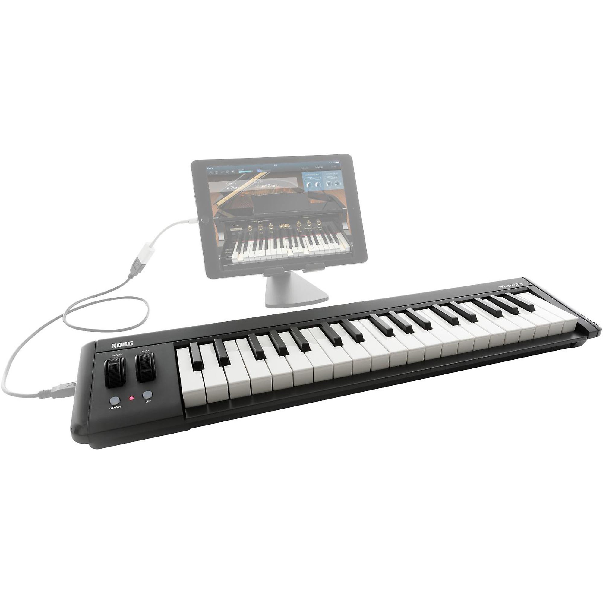 KORG MICROKEY2-37 AIR MIDIキーボード KORG microKEY2 37-Key Compact MIDI Keyboard | Music & Arts