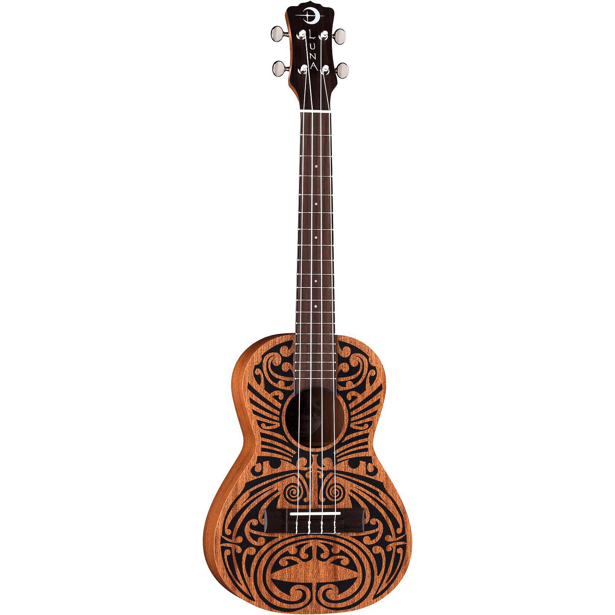 【美品】LUNA UKE TRIBAL6 ルナ ミニギター アメリカ Amazon.com: Luna Tribal Mahogany Concert Ukulele, Satin