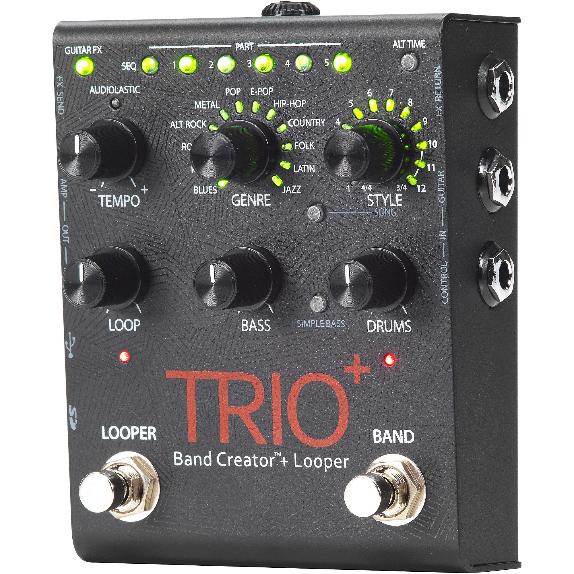 DigiTech TRIO+ Band Creator + Looper Guitar Effects Pedal | Music