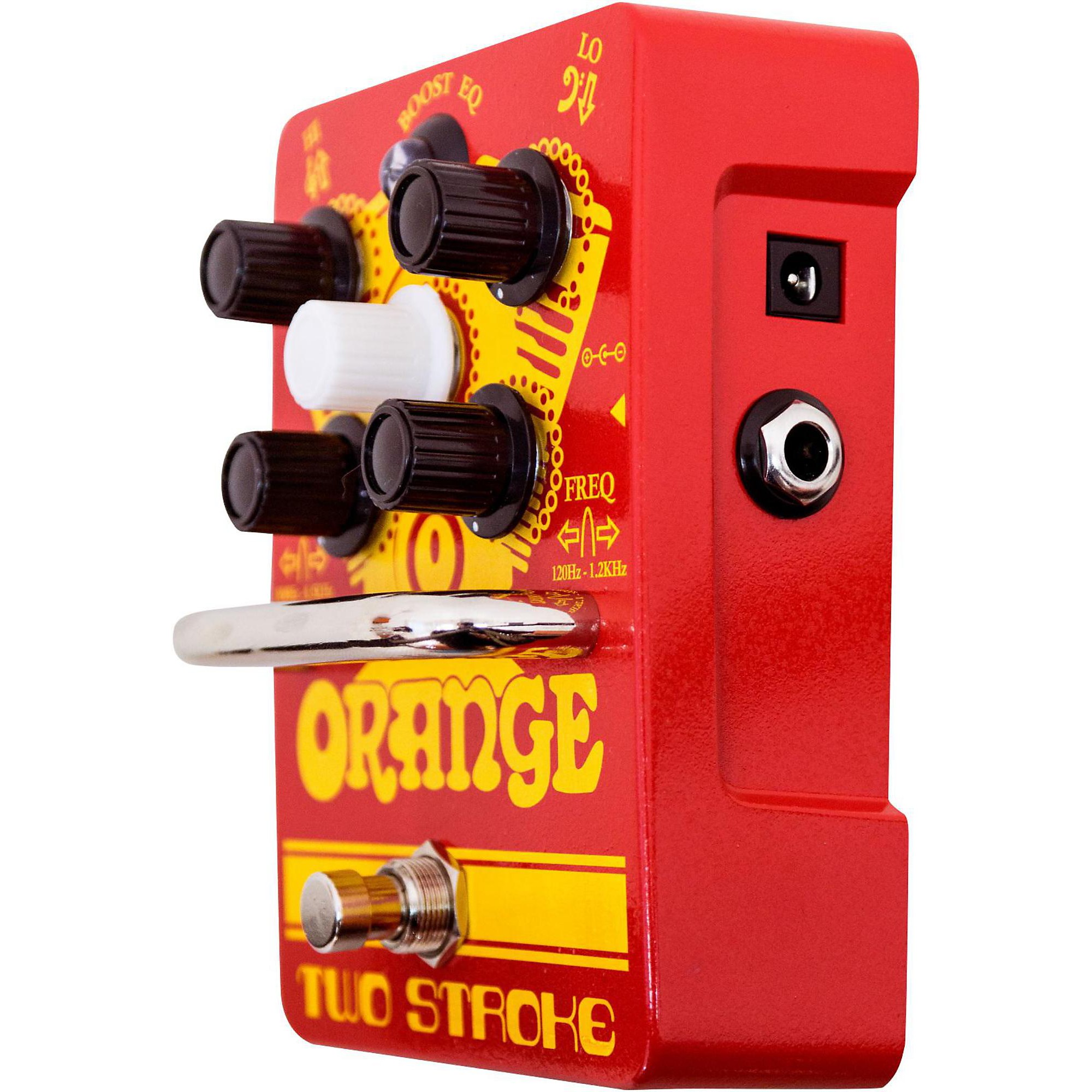 Orange Amplifiers Two-Stroke Boost EQ Guitar Effects Pedal | Music