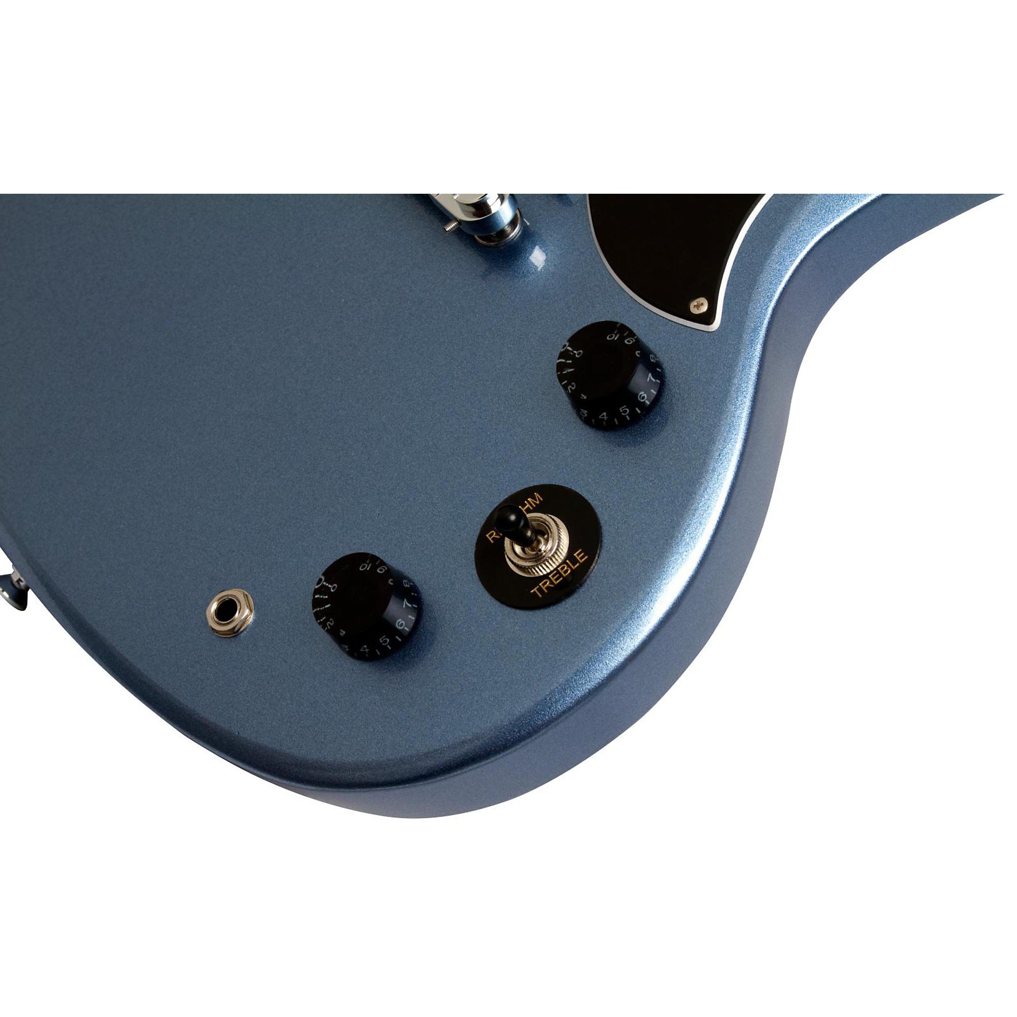 ギター Epiphone SG Custom Limited Edition 3PU Epiphone LTD SG Custom with Maestro - TV Pelham Blue | Sweetwater