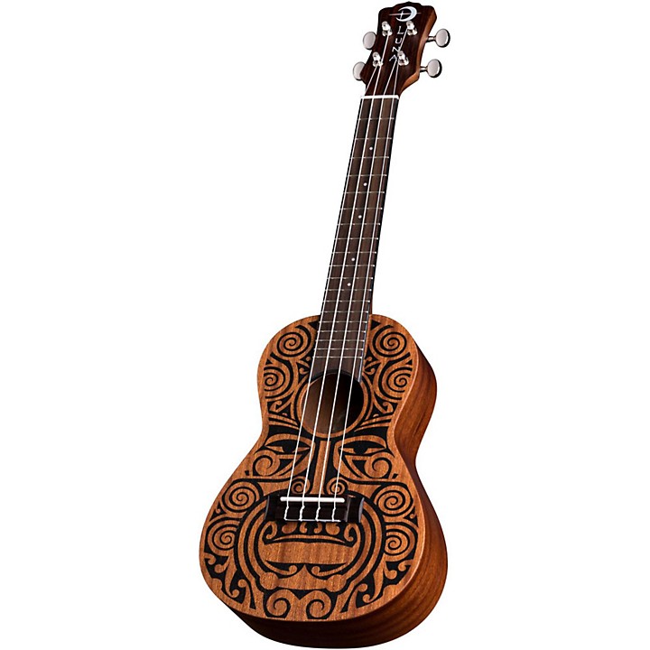 Luna Guitars Tribal Concert Ukulele Satin Natural | Music & Arts