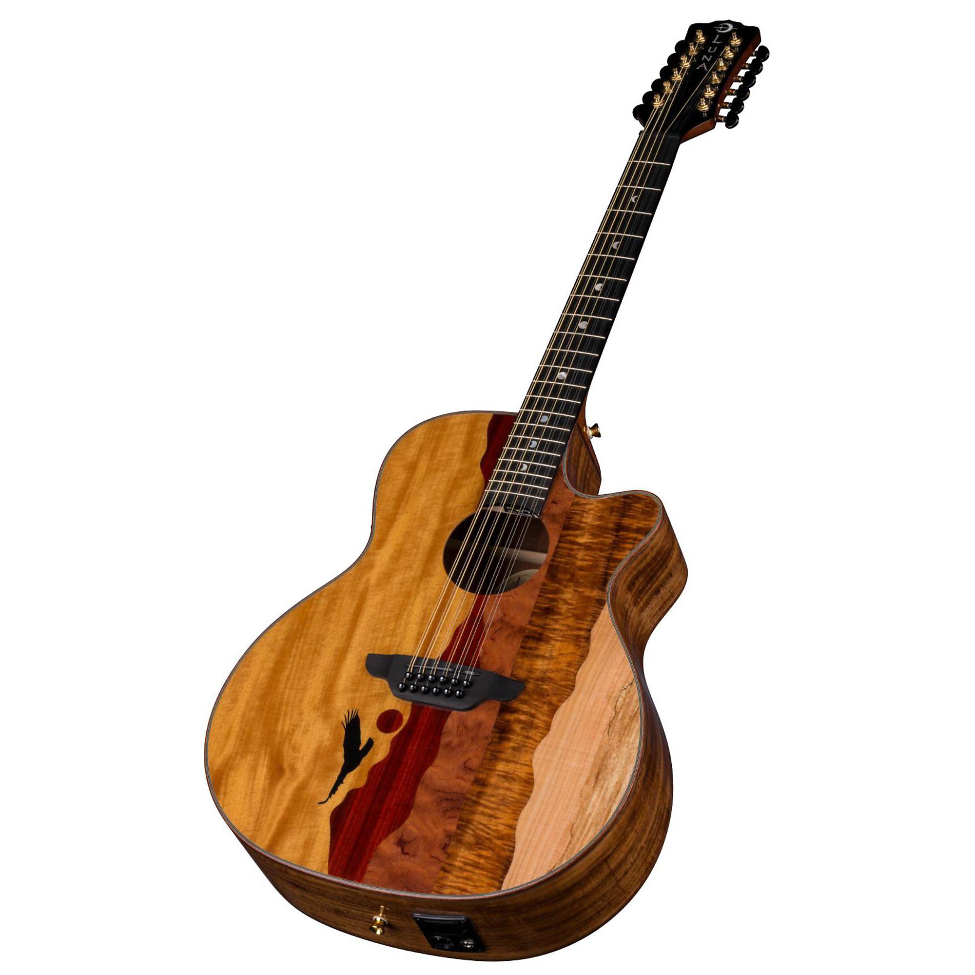ギター LUNA GUITARS VISTA EAGLE Luna Vista Eagle 12-String Acoustic-Electric Guitar | Music & Arts