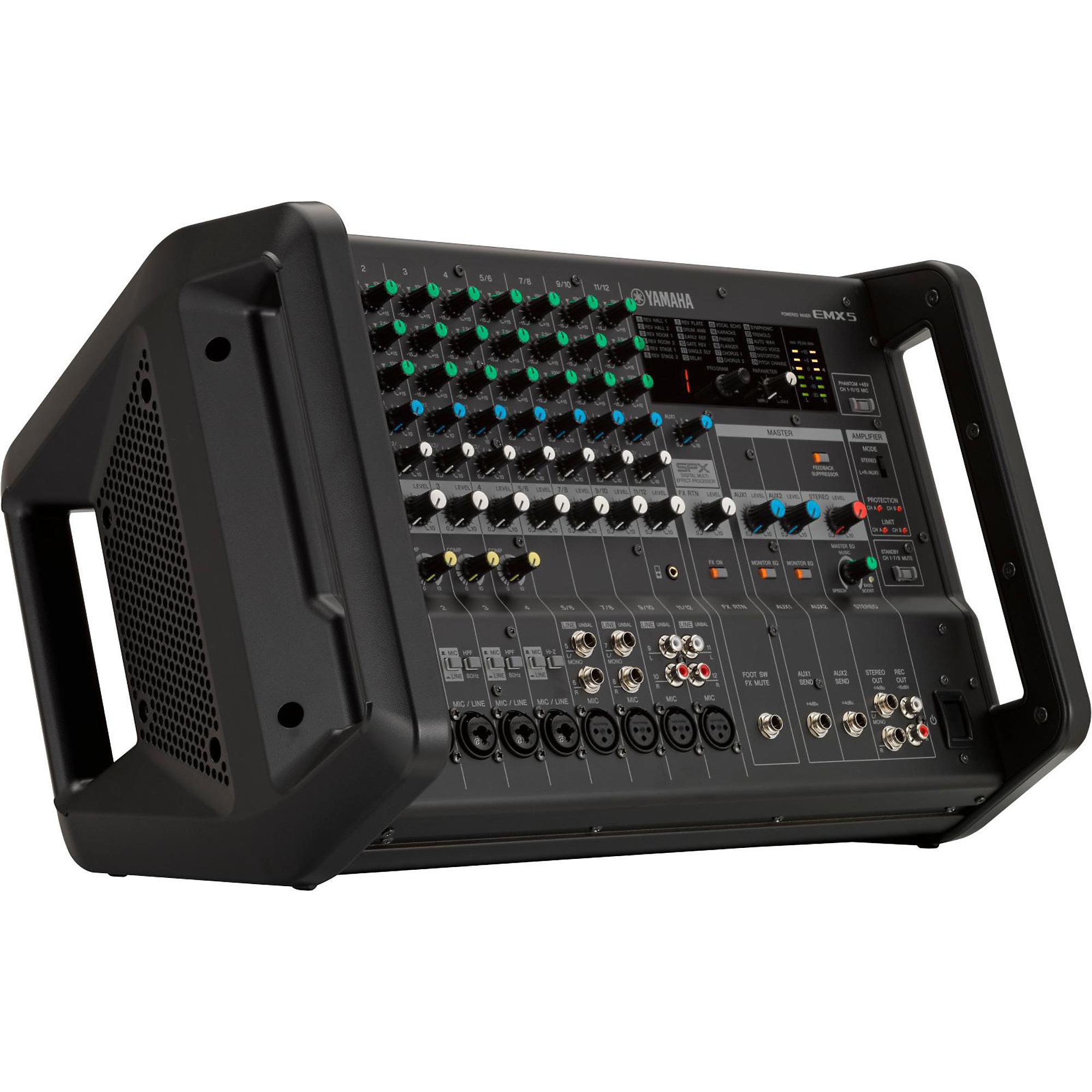 Yamaha EMX5 12-Input Powered Mixer With Dual 630W Amp