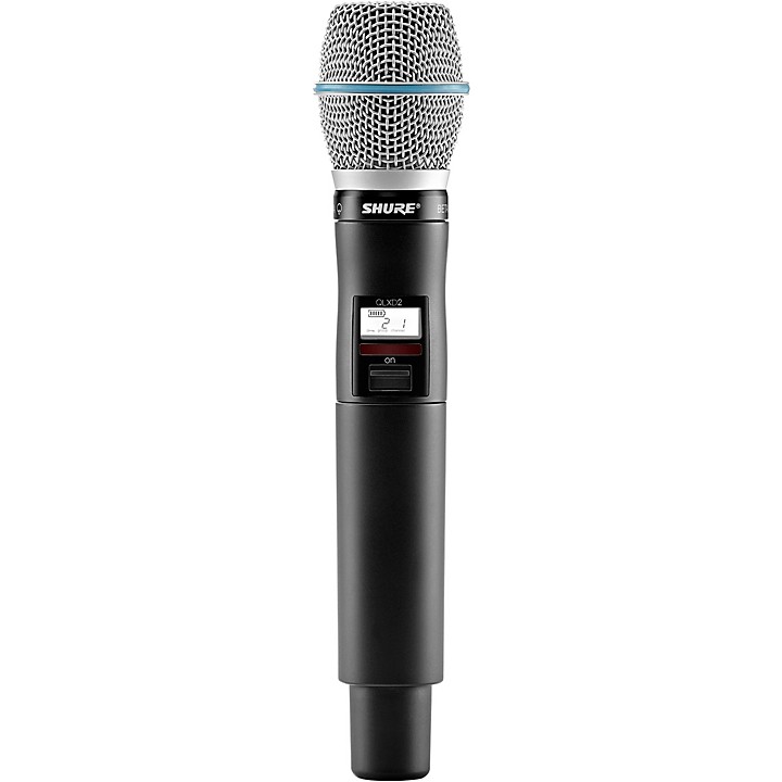 Shure QLXD2/BETA87A Wireless Handheld Microphone Transmitter with