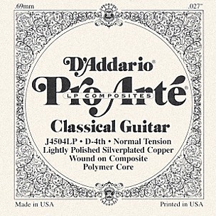 D'Addario J45 D-4 Pro-Arte Composites Normal LP Single Classical Guitar String